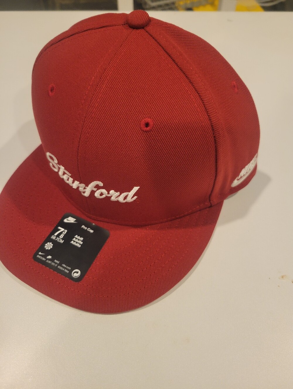 NWT Mens Nike Stanford Cardinals Baseball Hat Fitted 7 3/8 Red